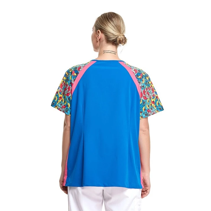 OEM Hospital Workwear V-Neck Short Sleeve Raglan Scrub Tops high quality